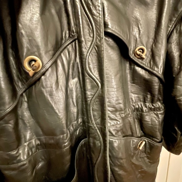 Marc Buchanan Pelle Pelle Vintage European Leather Longline Coat - Picture 4 of 16